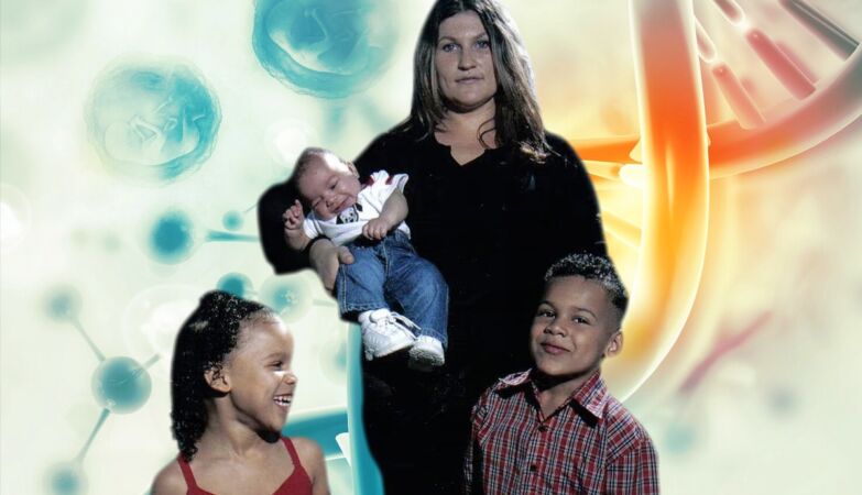 What happens when DNA reveals that a woman is not the mother of the child she gave birth to?