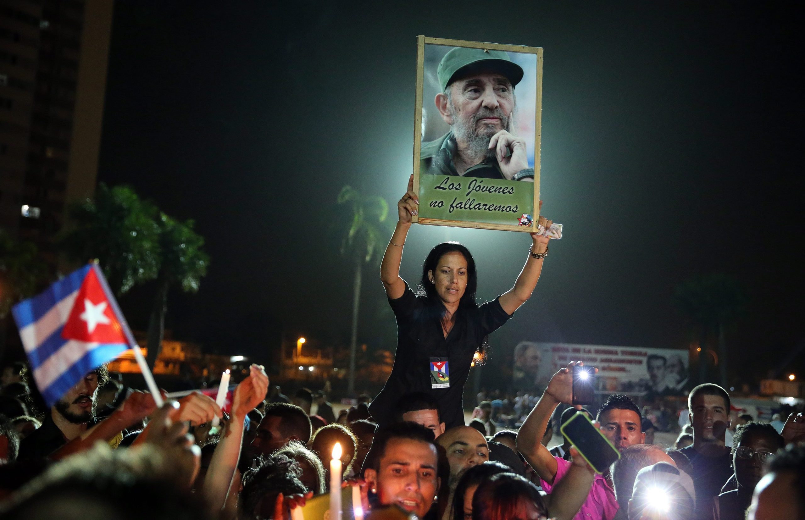 Cuba: In the foreground the Fidel Castro family, the next day