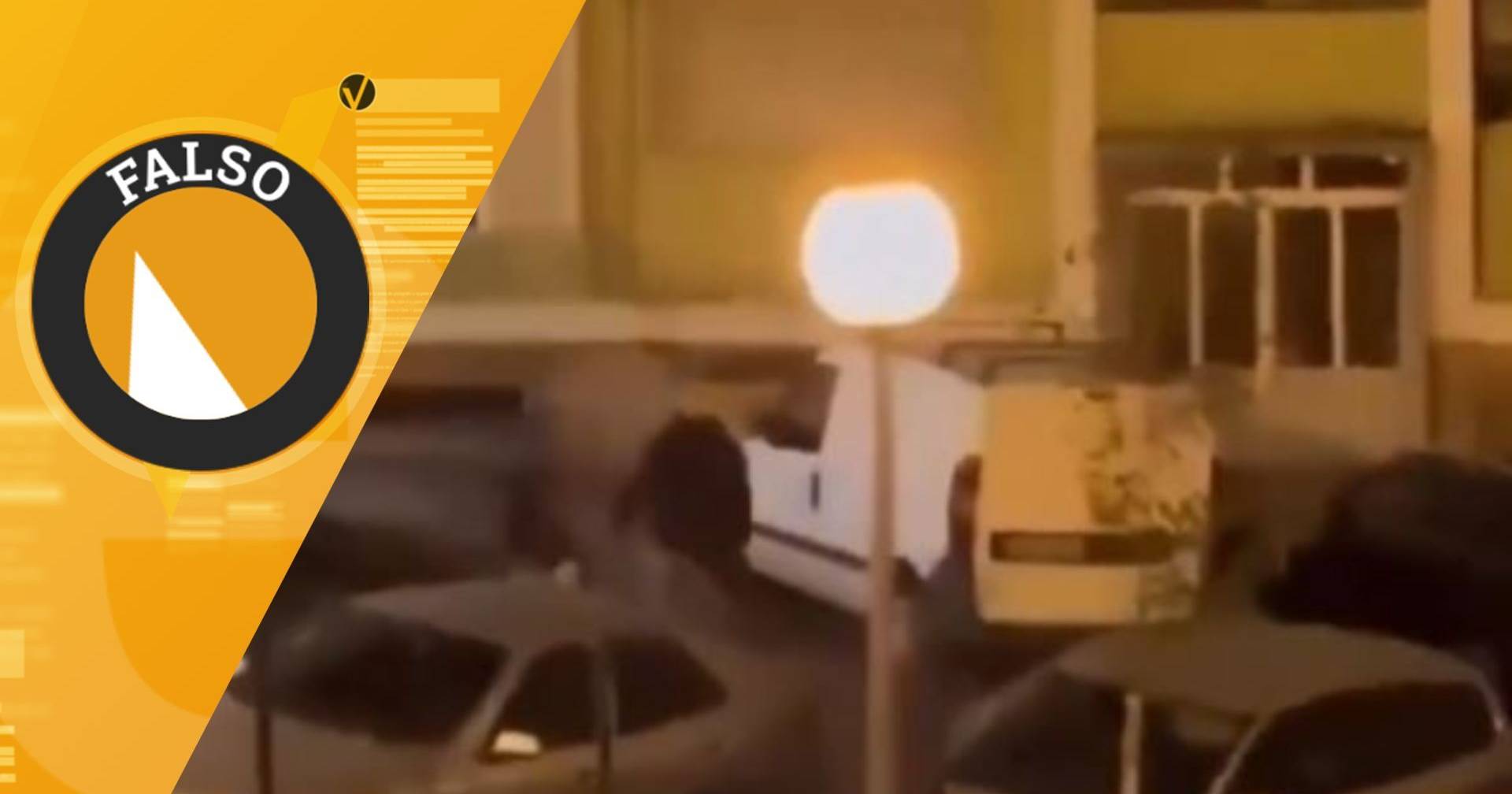 Does this video show “woman attacked with a sword” by an immigrant?