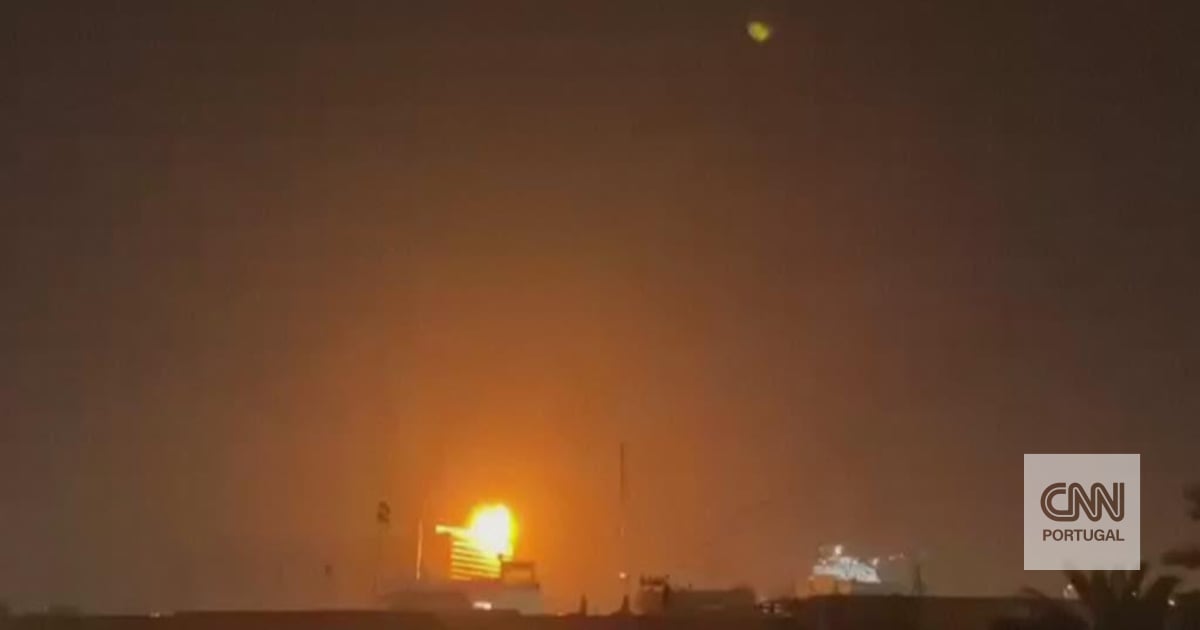 The moment a hotel in the safest area of ​​Baghdad is hit by a drone