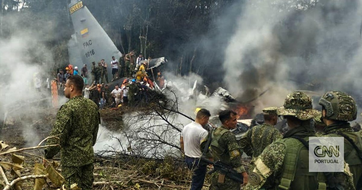 C-130 of the Colombian Armed Forces crashes in the south of the country. At least 80 confirmed deaths