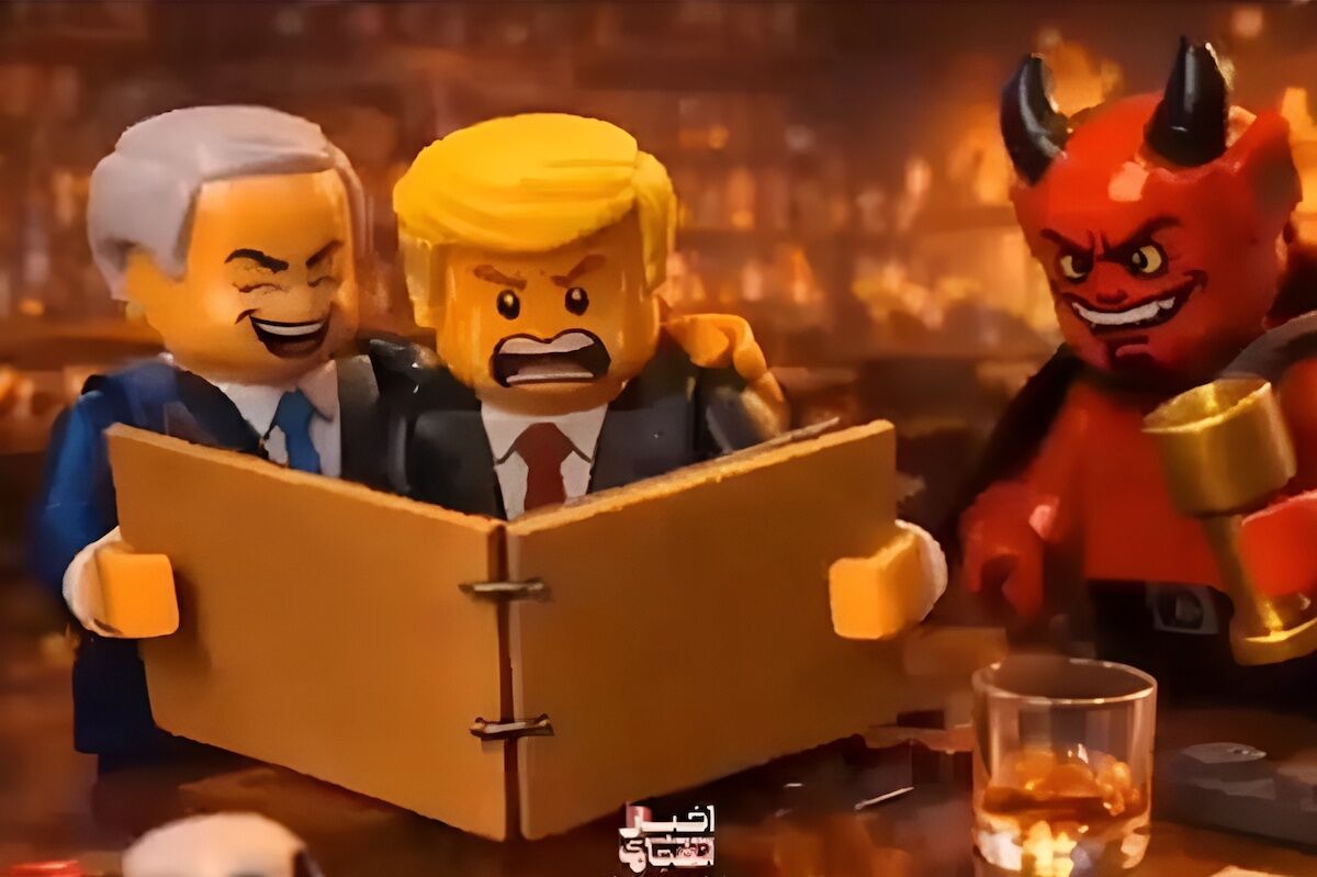 Iran displays war animation in Lego: shows Trump, Netanyahu and… Epstein
