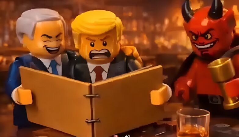 Iran displays war animation in Lego: shows Trump, Netanyahu and… Epstein