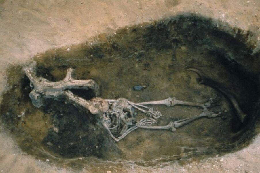 Stone Age boy discovered buried in deerskin and woodpecker cap