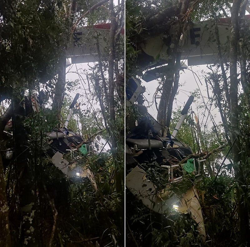 Single-engine plane crashes after hitting electrical wiring during heavy rain and pilot dies in the accident