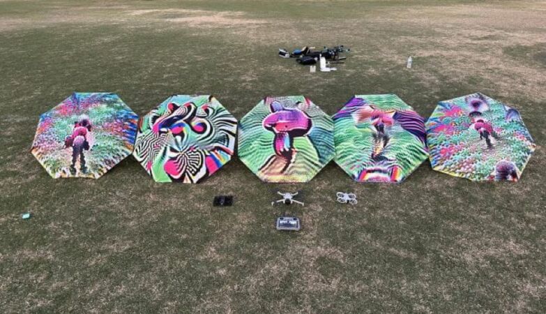 Scientists develop umbrella with print capable of confusing drones