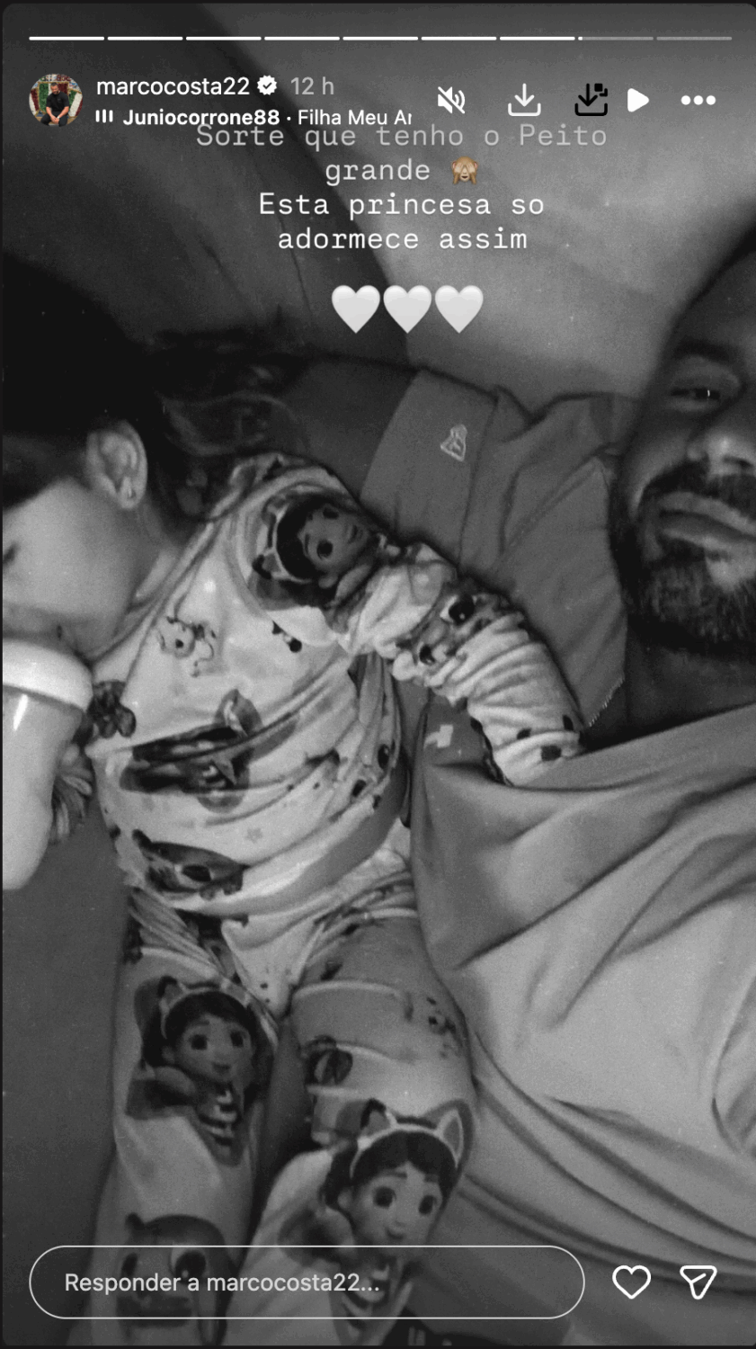 “Just fall asleep like that.” 'Amazing' father, Marco Costa shows how his daughter sleeps