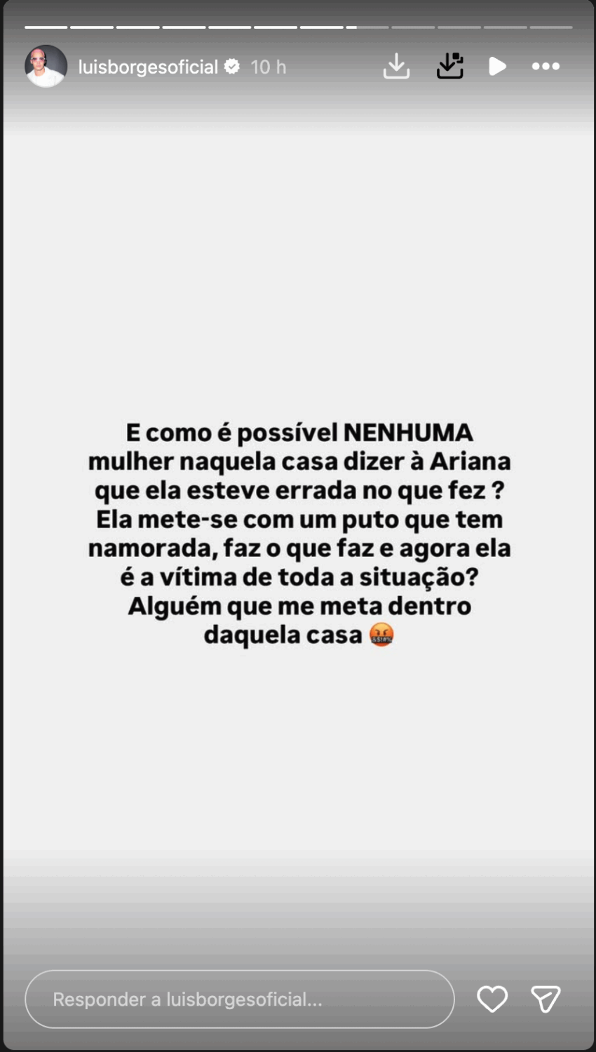 Luís Borges leaves a “suggestion” to TVI after revealing Eva’s secret: “Just so we can see something…”