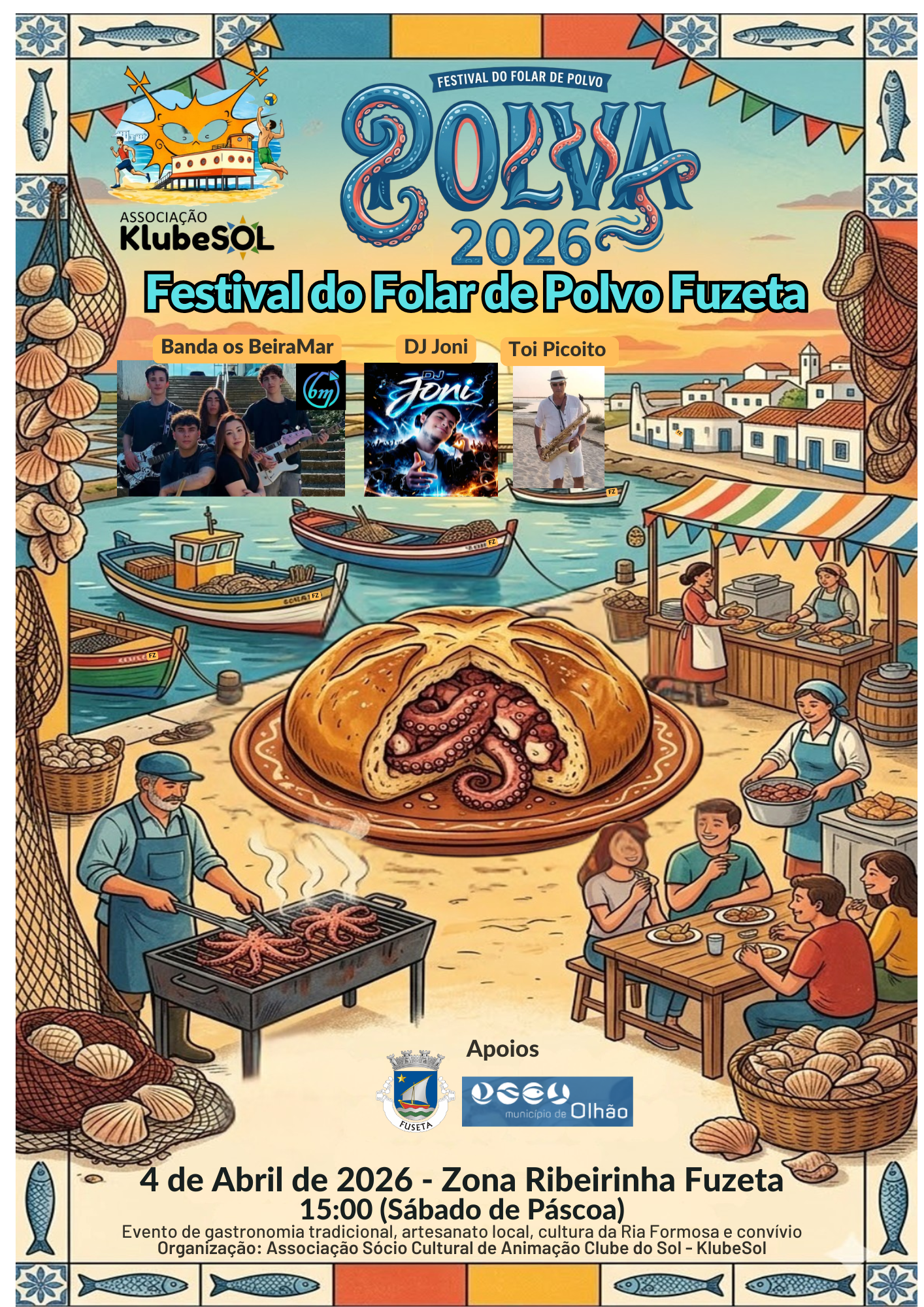 Octopus folar festival arrives in Fuzeta with flavors from the Ria Formosa [vídeo]