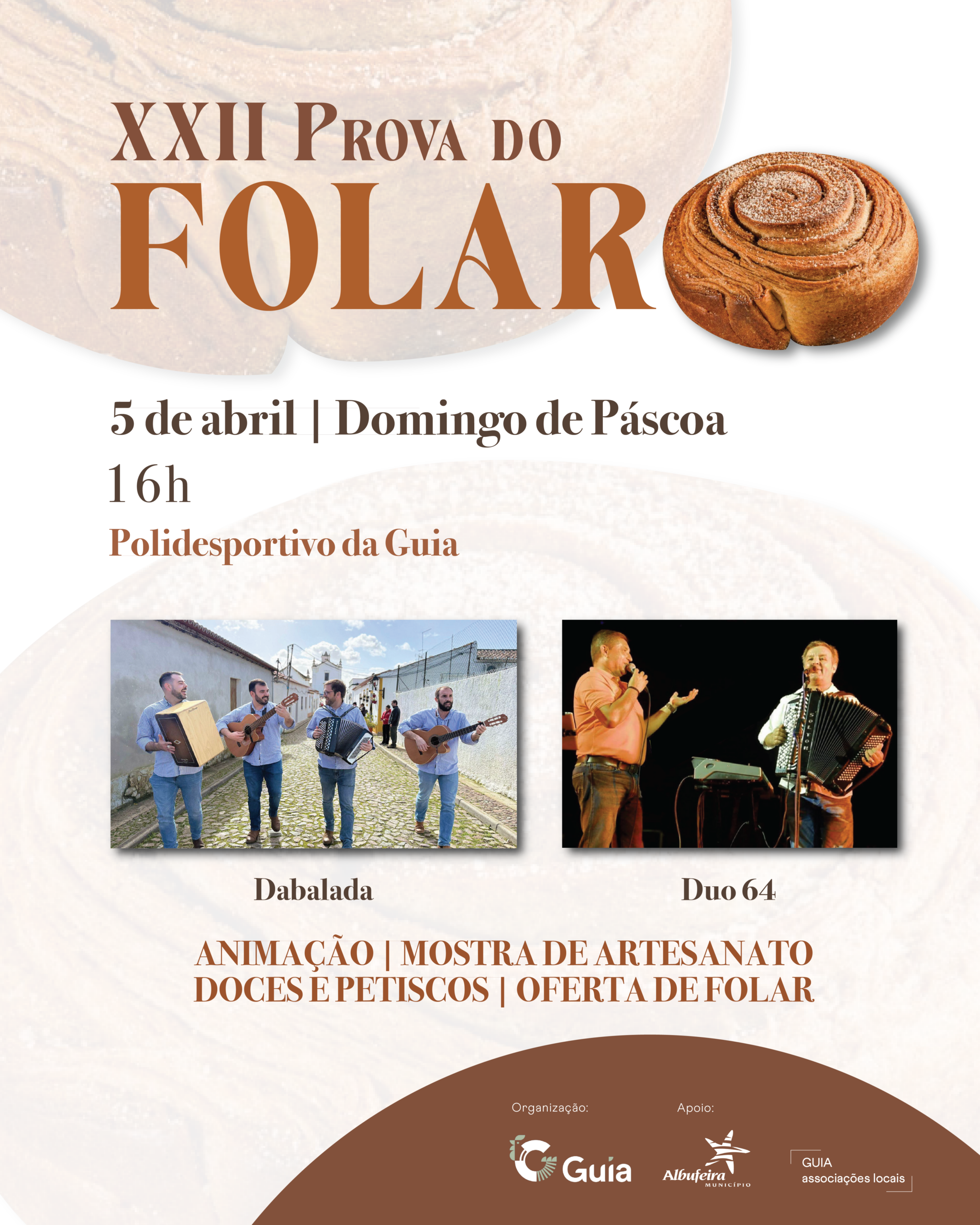 Giant folar and music liven up Guia on Easter Sunday