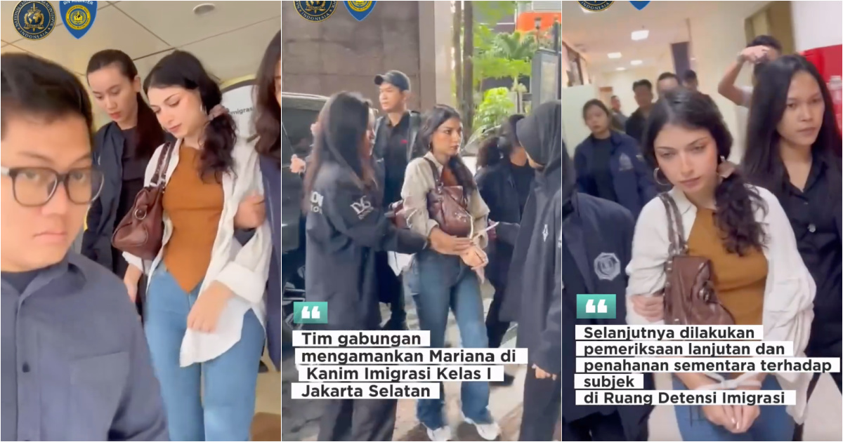 Indonesian authorities reveal images of Mariana Fonseca's arrest