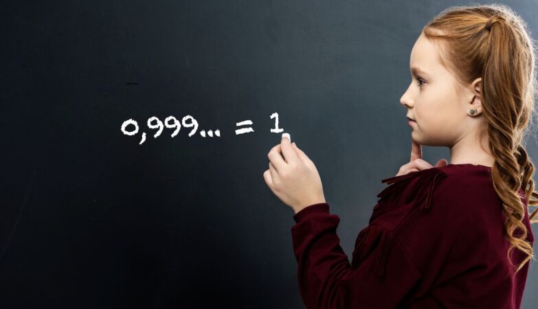 Mathematicians can't decide whether 0.999… is equal to 1.