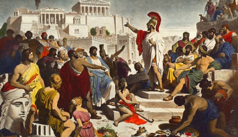 After all, democracy did not begin in Greece. It was everywhere