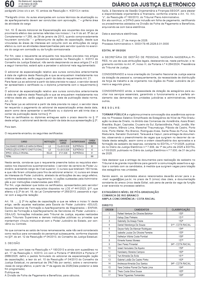 TJAC calls for successful internship selection this Tuesday