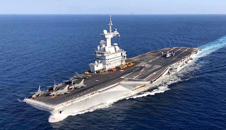 Macron sends French nuclear aircraft carrier fleet to Mediterranean