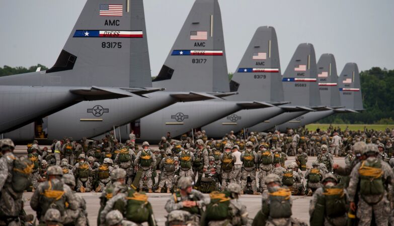 US elite division exercise cancelled. Boots on the way to the field in Iran?