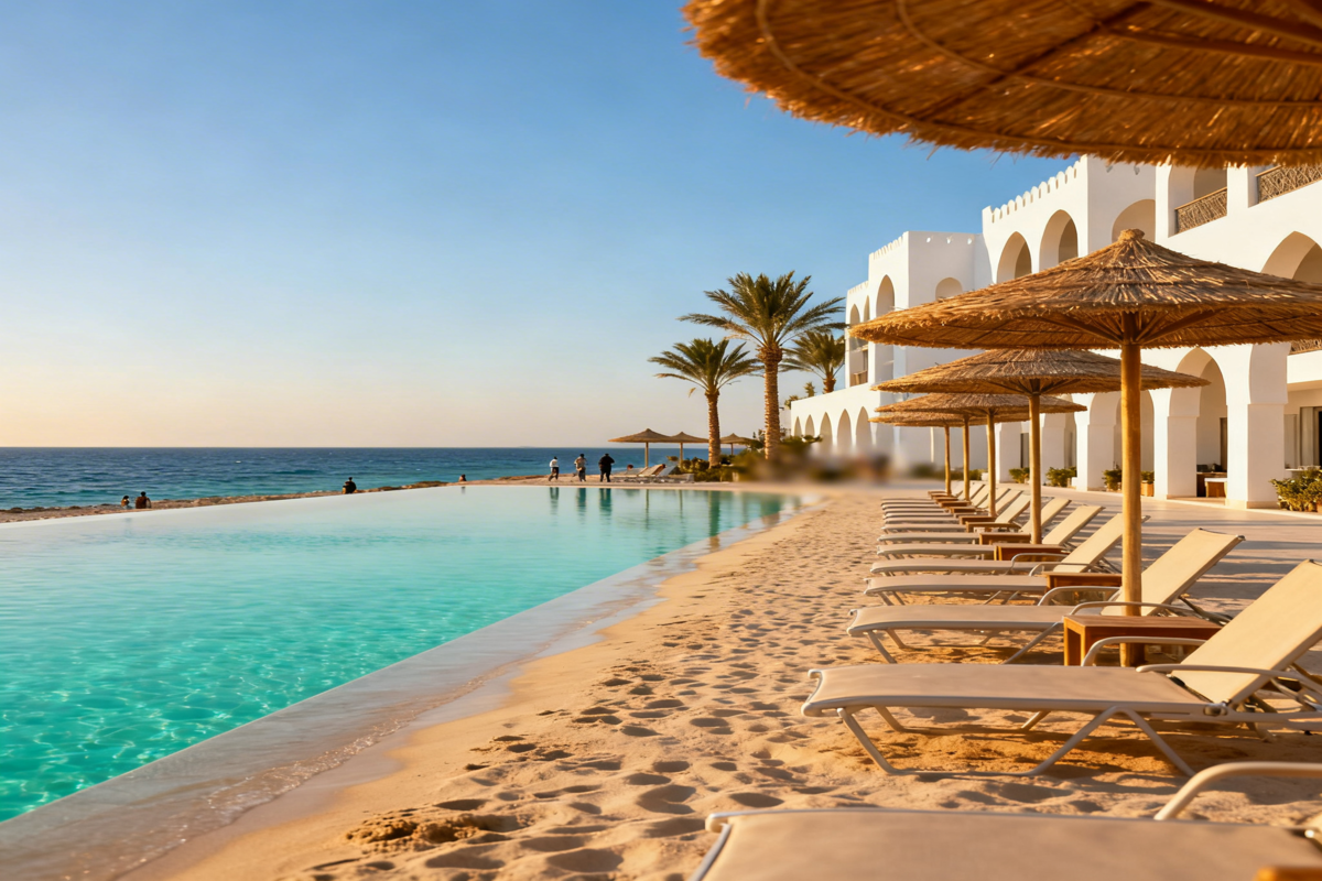 Resort Egito. Crédito: Freepik AI