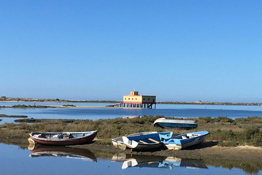 Praia da Fuseta-Ria, também conhecida como Praia dos Tesos.