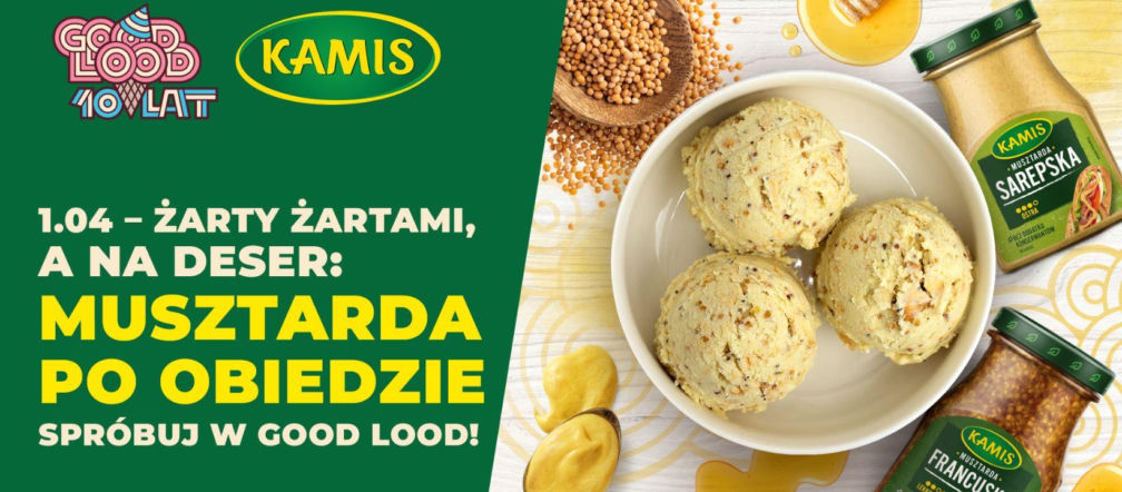 WOW Mustard flavored ice cream? This is not a joke! KAMIS joins forces with Good Lood