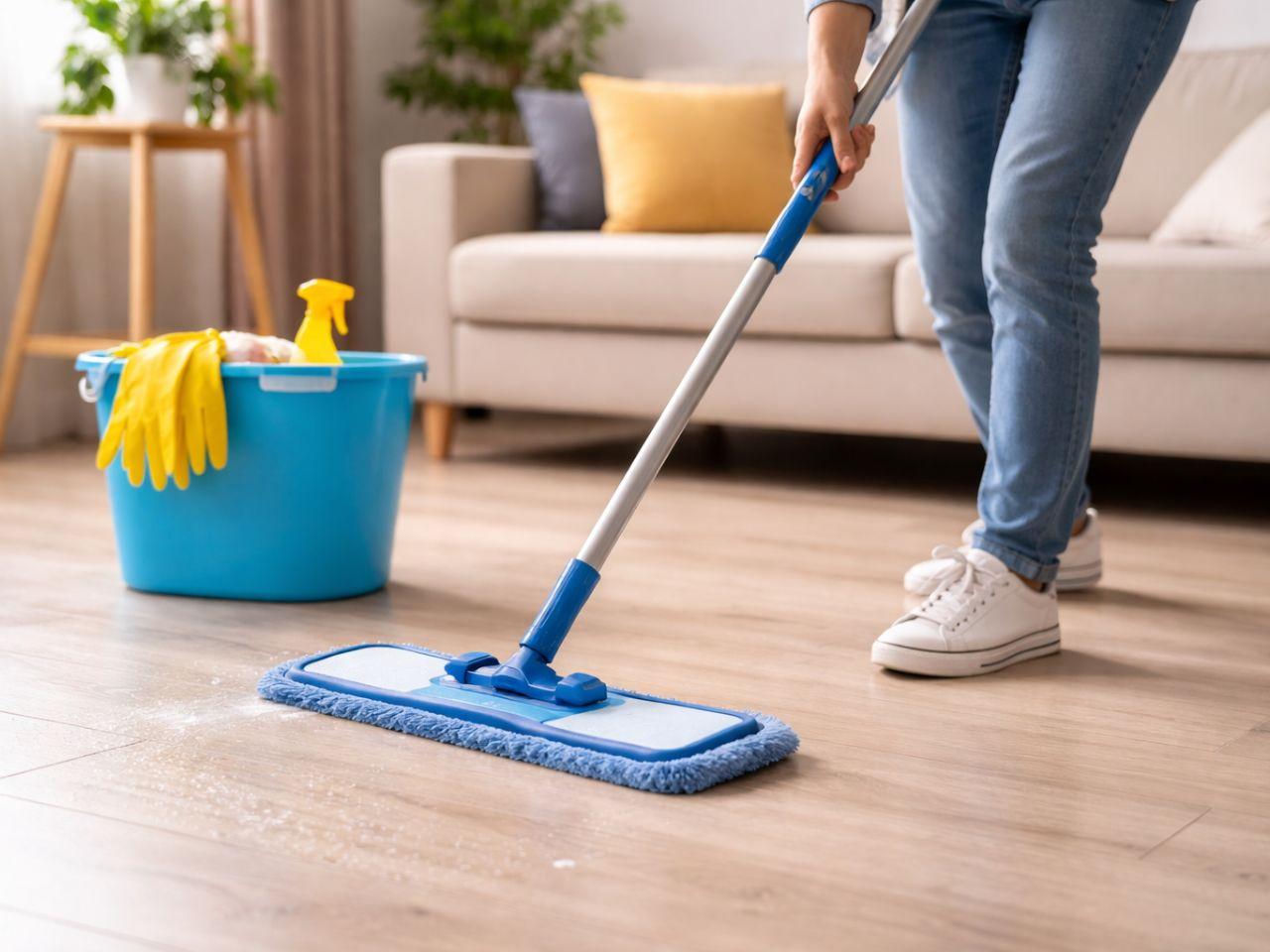 Household cleaning A cheap way to clean floors without streaks. This one kitchen ingredient will replace expensive chemicals