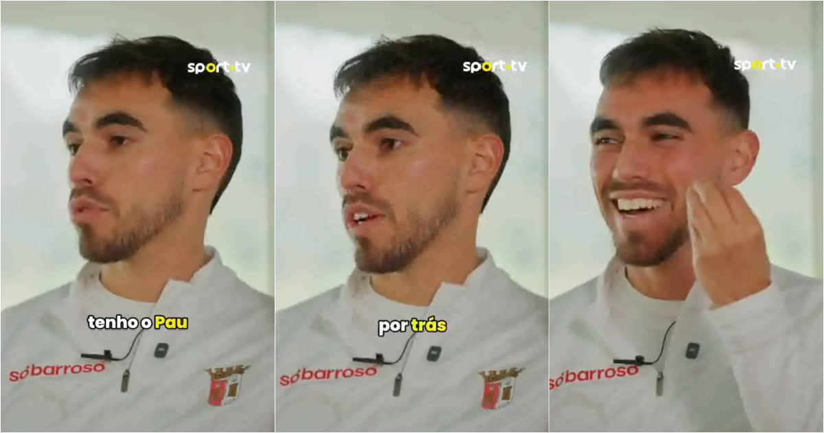 “I have the Pau behind”: Portuguese language plot Ricardo Horta in a fun moment