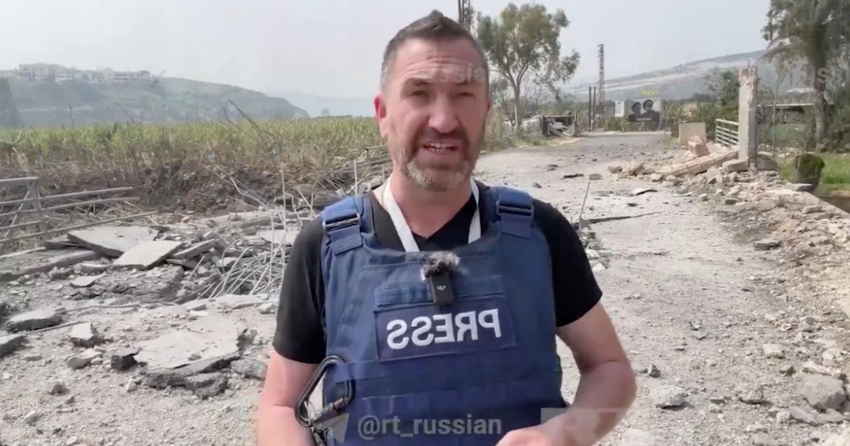 Missile lands next to British journalist during reporting in southern Lebanon