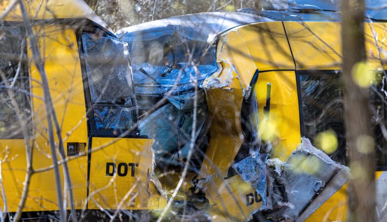 Head-on collision between trains in Denmark