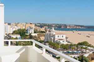 Vista da varanda do Hotel Avenida Praia, em Portimão.