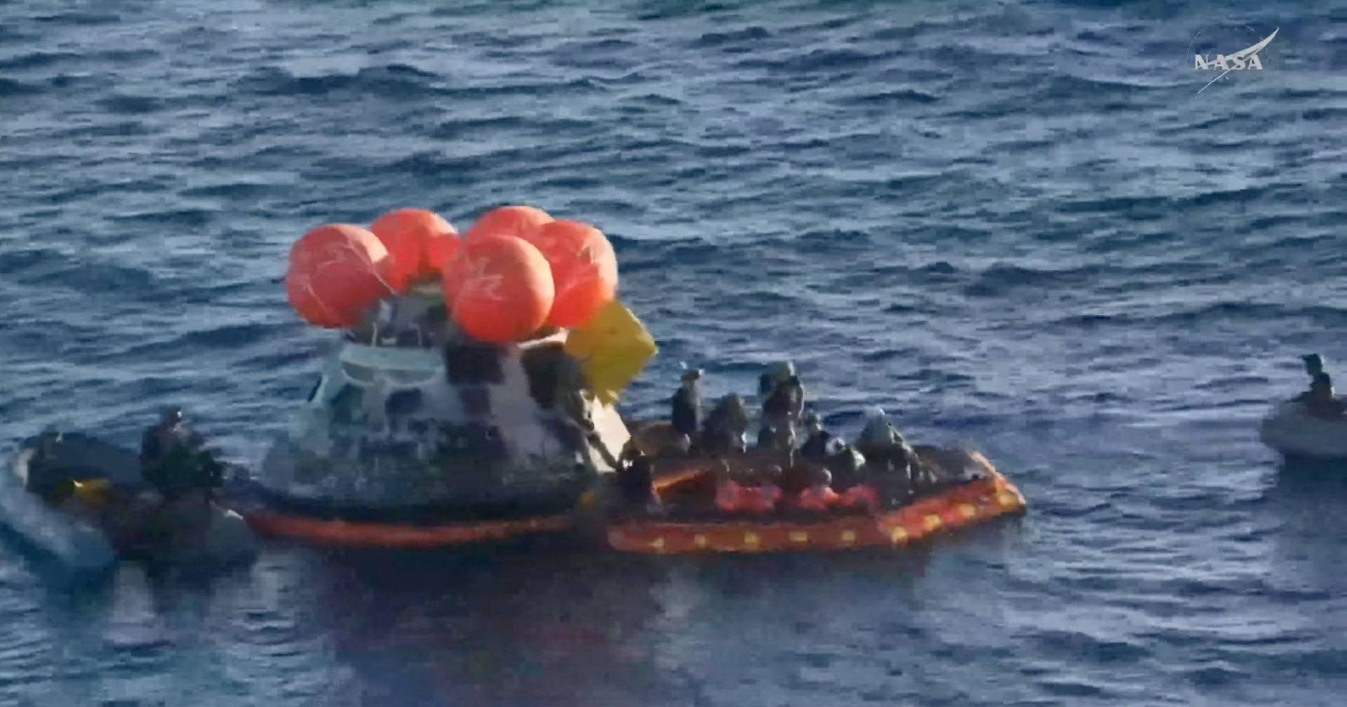 The moment the astronauts exit the Artemis II mission capsule