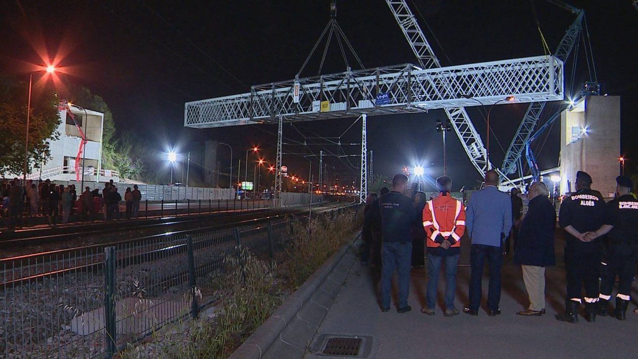 New pedestrian bridge connects Algés to the riverside area