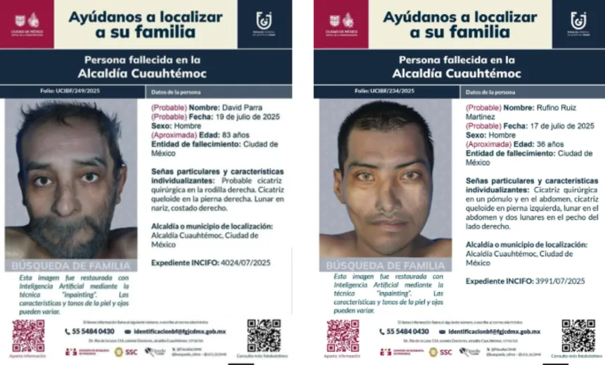 Reconstruct faces and identify tattoos. AI joins the search for the missing in Mexico