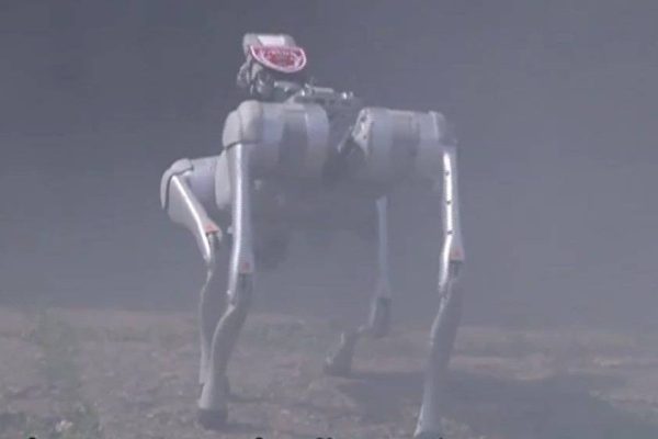 It looks like a spider, but it's a robot dog and can easily become a hero