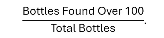 What is the mathematical probability of a message in a bottle being found?