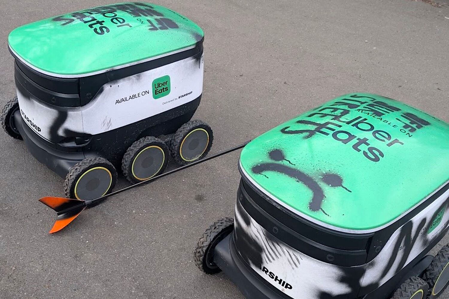 “Off our streets.” Delivery robots are being massacred