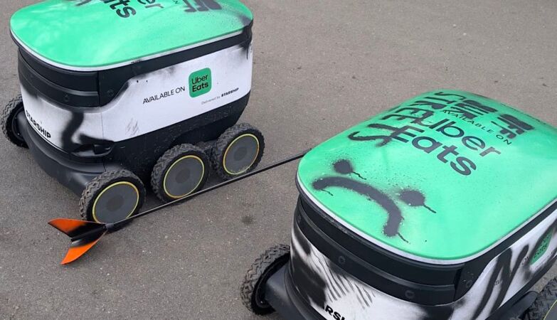 “Off our streets.” Delivery robots are being massacred