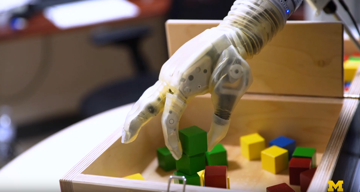 Childhood promise: robotic arm makes prosthetics simpler and more accessible