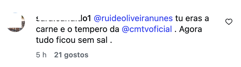 “Never forget…” Rui Oliveira leaves a “subtle” message after leaving CMTV? Fans believe so