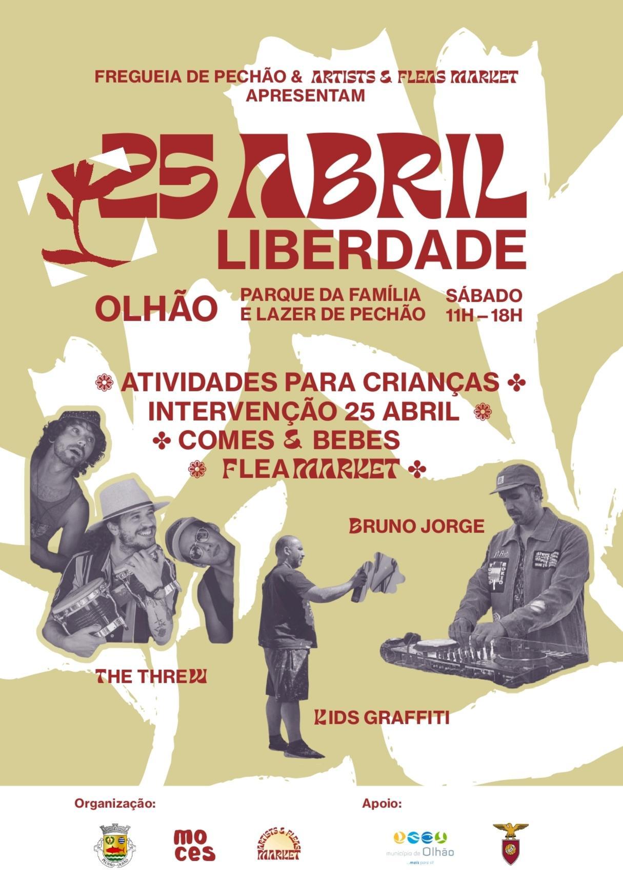 April 25th in Pechão with music, art and activities for families