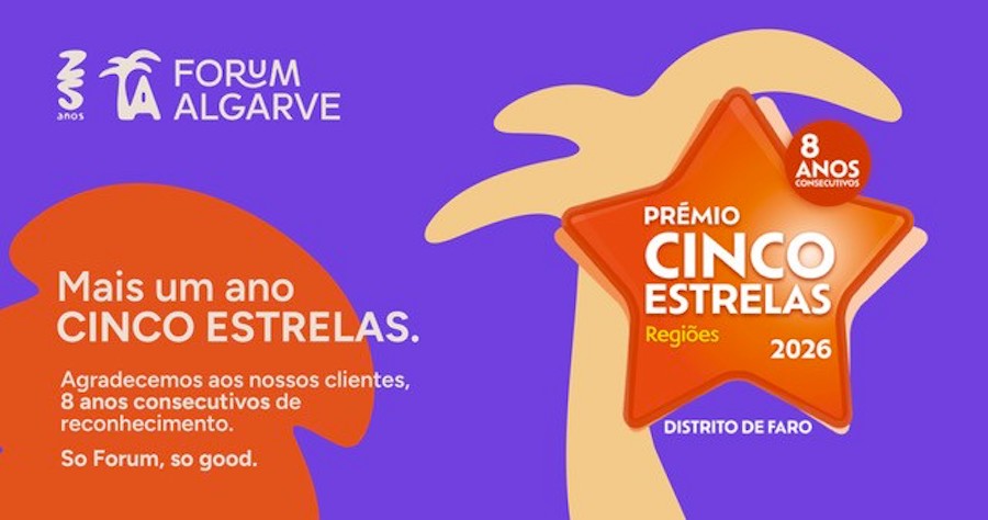 Five Star Award once again distinguishes Forum Algarve