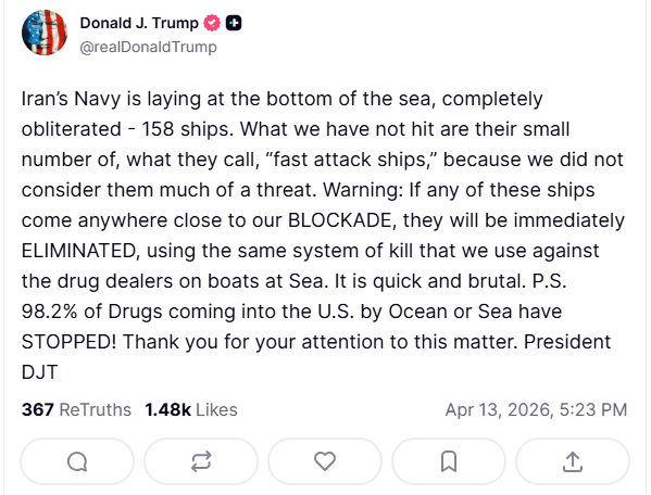 US Begins Strait of Hormuz Blockade - Interception, Diversion and Seizure for Unlicensed Vessels