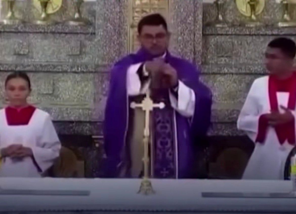 Priest sparks controversy by saying church is no place for animals