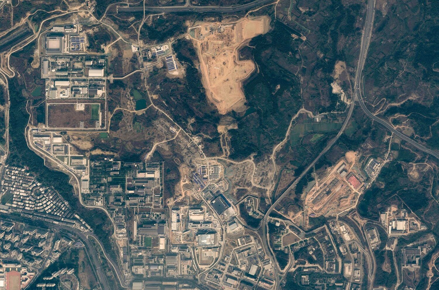 China evacuated entire villages for no apparent reason. A satellite discovered the reason