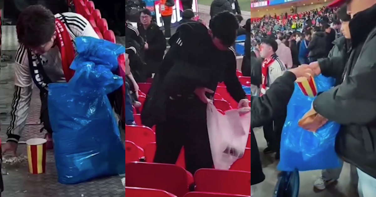 Japanese fans teach the world a lesson again after victory at Wembley
