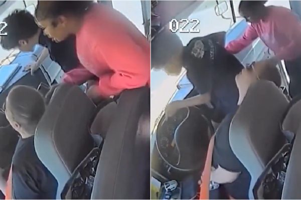 Students avoid tragedy after driver faints at the wheel of bus