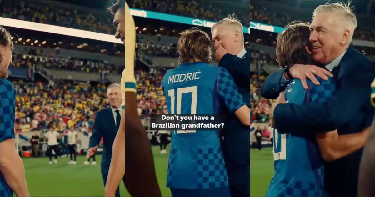 Ancelotti tries to take Modric to the canarinha… “Don’t you have any Brazilian grandfather?”