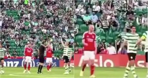Aursnes imitated Hjulmand in the middle of the derby and the moment went viral