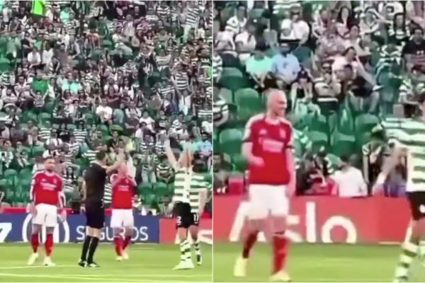Aursnes imitated Hjulmand in the middle of the derby and the moment went viral
