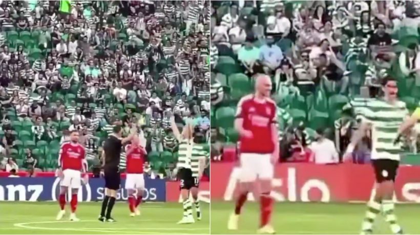 Aursnes imitated Hjulmand in the middle of the derby and the moment went viral