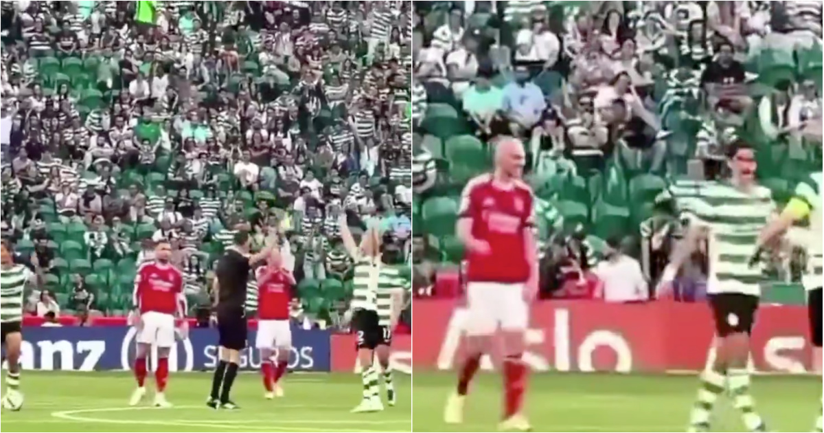 Aursnes imitated Hjulmand in the middle of the derby and the moment went viral