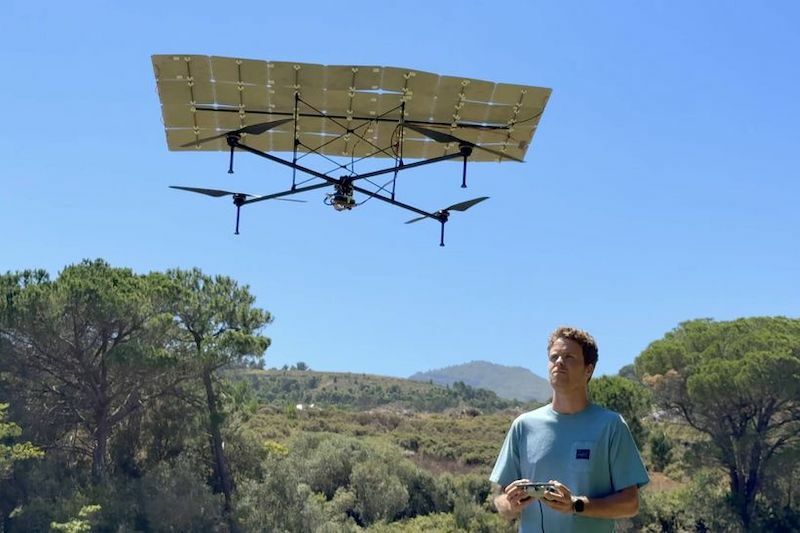 5am: solar-powered drone breaks record